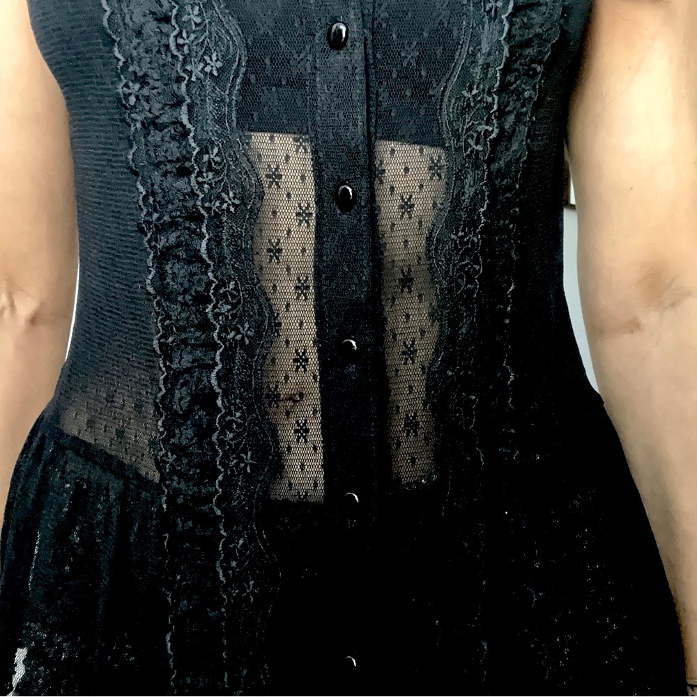 Lace Ruffled Top by INC - Picture 4 of 6